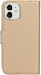 Mobiparts iPhone 12 Mini - Wallet Case - Saffiano motief - Koper