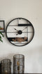Industriele klok - grote wandklok - wandklok modern zwart 60 cm