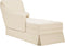 vidaXL - Chaise - longue - met - bolster - en - rechterarmleuning - linnen