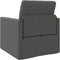 vidaXL - Vloer - Sofa - Bed - 2-in-1 - Donkergrijs - 74x77x81 - cm - Stof