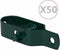 vidaXL - Draadspanners - 50 - st - 100 - mm - staal - groen