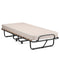Coast Bed - Opvouwbaar - Traagschuim Matras 10 cm - 80 x 190 x 39 cm - Beige