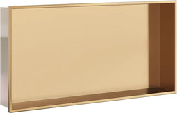 vidaXL - Douchenis - 62x32x9 - cm - roestvrijstaal - geborsteld - goudkleurig