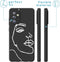 iMoshion Hoesje Geschikt voor Samsung Galaxy A72 Hoesje Siliconen - iMoshion Design hoesje - Wit / Zwart / Line Art Woman White