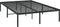 vidaXL - Bedframe - metaal - zwart - 120x190 - cm