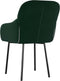vidaXL - Eetkamerstoelen - 2 - st - fluweel - donkergroen