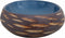 vidaXL - Opzetwasbak - ovaal - 59x40x15 - cm - keramiek - bruin - en - blauw