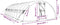 vidaXL - Tuinkas - met - stalen - frame - 50 - m² - 10x5x2,3 - m - groen