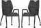MX Sofa Stoel Olympic met wielen - Antraciet - set van 2 stuks