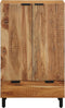 vidaXL - Highboard - 60x33x100 - cm - Massief - Acaciahout
