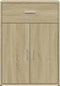 vidaXL - Dressoir - 60x30x84 - cm - bewerkt - hout - sonoma - eikenkleurig