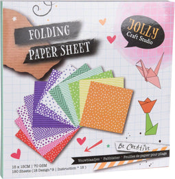 Origami Boek 180 Pagina's - XXL Pack Origami Papier - Inclusief vouwvoorbeelden