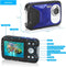 Waterdichte digitale camera voor kinderen, 16 MP Full HD 1080P, 8-voudige digitale zoom, onderwatercamera voor jongeren/beginners