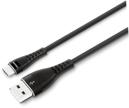 Philips DLC5206A - USB Kabel 2.0 - USB-A naar USB-C - 2 Meter - Gevlochten Nylon - Zwart