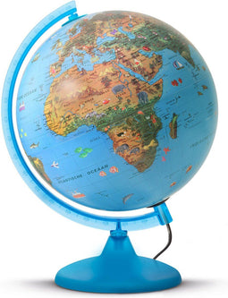 ARCA Wereldbol Globe - met ledverlichting - Nederlandstalig - 25 cm