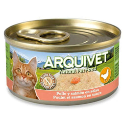 Kattenvoer Arquivet Chicken in sauce with salmon Kip 80 g