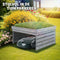 tectake® Garage voor robotmaaier Hortus - Houten behuizing - Weerbestendig - Beplantbaar dak - 84 x 78 x 46 cm
