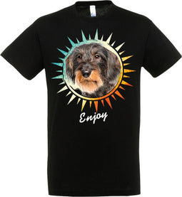 Plenty Gifts T-shirt Dachshund Black XL