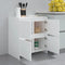 vidaXL - Dressoir - 70x41x75 - cm - bewerkt - hout - wit