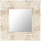 vidaXL - Spiegel - 50x50 - cm - massief - mangohout - wit