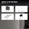 LEDVION - LED Wandlamp - GU10 - IP54 - Antraciet