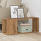 vidaXL - Tv-meubel - 80x24x32cm - bewerkt - hout - artisanaal - eikenkleur
