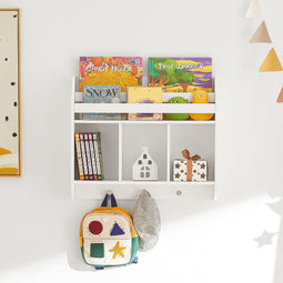 SoBuy Wandplank - Muurboekenkast - Max. 10 kg - 60 x 18 x 51 cm - Wit