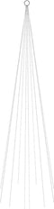 vidaXL - Vlaggenmast - kerstboom - 310 - LED's - meerkleurig - 300 - cm