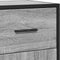 vidaXL - Dressoir - 35,5x35x76 - cm - bewerkt - hout - en - metaal - grijs - sonoma