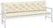 vidaXL - Tuinbankkussen - 200x(50+50)x7 - cm - oxford - stof - crèmewit