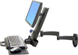 Ergotron 200 Series Combo Arm - Muurbeugel - Max. 8,2 kg - 61 cm (24") - Zwart