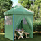 vidaXL - Partytent - inklapbaar - pop-up - met - 4 - zijwanden - groen
