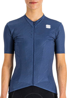 Sportful Flare W - Fietsshirt Dames - Regular-fit - Blauw - M