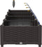 vidaXL - Tuinplantenbakken - met - waterirrigatiesysteem - - - 4 - stuks - - - Bruin