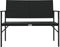 vidaXL - Tuinbank - 2-zits - poly - rattan - zwart