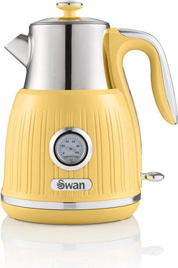 Swan Retro Waterkoker – 1,5 Liter Inhoud – Geel