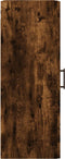 vidaXL - Wandkast - 34,5x34x90 - cm - gerookt - eikenkleurig