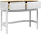 vidaXL - Wandtafel - FLORO - 89,5x36,5x73 - cm - massief - grenenhout - wit