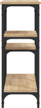 vidaXL - Wandtafel - 102x29x75 - cm - bewerkt - hout - sonoma - eikenkleurig