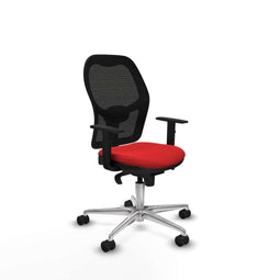 Piqueras y Crespo 1D086N0 - Bureaustoel - Hoogteverstelbaar met armleuning - Rood