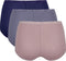 Sloggi Basic+ Maxi C3P - Maxislip - 3-pack met zachte naden - Paars
