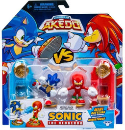 Sonic vs Knuckles Figure Duo - MOOSE TOYS - AKEDO - Quick Battle Pack, 2 Figuren en Controllers Inbegrepen