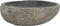 vidaXL - Wastafel - ovaal - 37-46x29-36 cm - riviersteen - antraciet