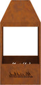 vidaXL - Vuurkorf - 50x50x100 - cm - Verweerd - Staal