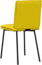 vidaXL - Eetkamerstoelen - 2 - st - fluweel - geel