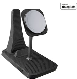 Zens 3-in-1 Modular Wireless Charger - MagSafe tot 15W - USB-C tot 30W - Zwart