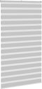 vidaXL - Zebra - rolgordijn - 125x200 - cm - stofbreedte - 120,9 - cm - lichtgrijs