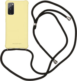 iMoshion Hoesje Geschikt voor Samsung Galaxy S20 FE Hoesje Met Koord - iMoshion Color Backcover met koord - Geel