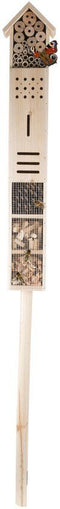 Lifetime Garden insectenhotel - hout - 160 x 14,5 x 10 cm - op paal