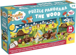 Carotina Baby - Panoramische Puzzel Les Bois - Ontwikkeling logica en fijne motoriek (24 stuks)